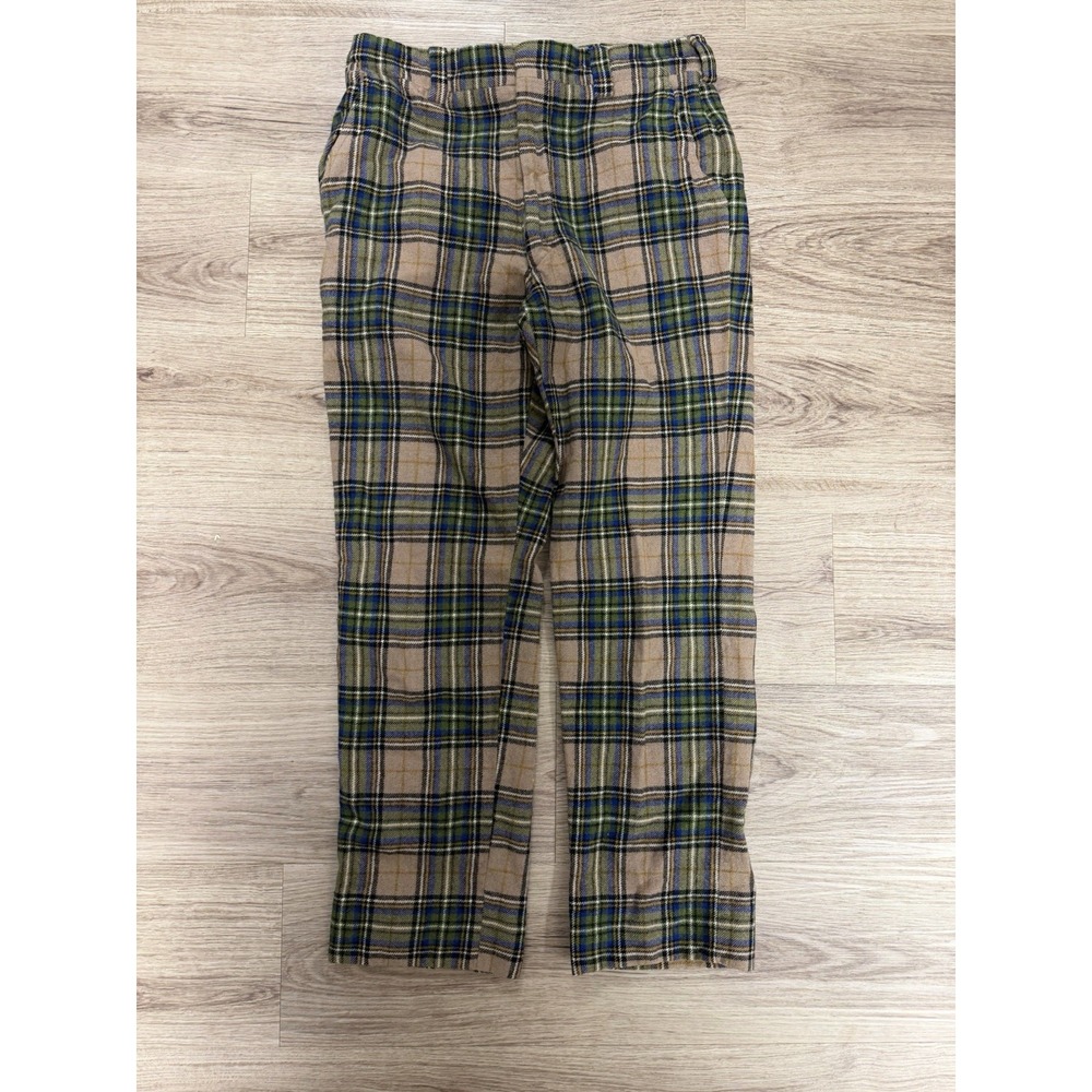 Corbin 1960s Plaid Dress Pants, Ivy Prep Style, Wool Blend, Size 30/29